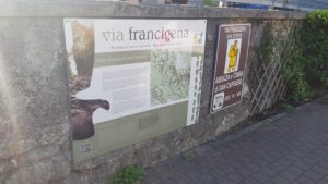 The start of the 24th leg of the Via Francigena